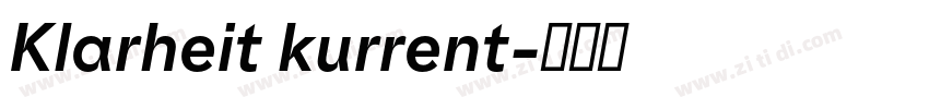 Klarheit kurrent字体转换